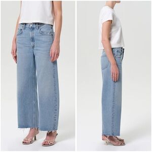 Agolde LOW CURVE FRAY
IN FORCE Classic Blue Women's Jeans